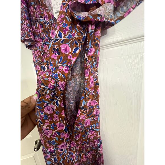 NWT J. Crew Women 8 Flutter Sleeve Tiered Midi Dress Floral Whimsical Cottage - Picture 11 of 13